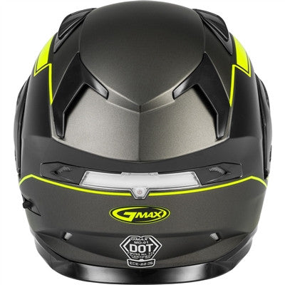 GMAX MD-01 Modular Helmet - Exploit Black/Hi-Vis