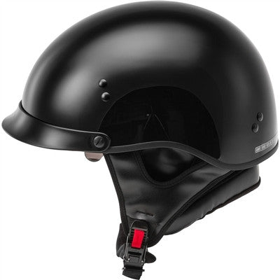 GMAX HH-65 Half Helmet - Full Dressed Black