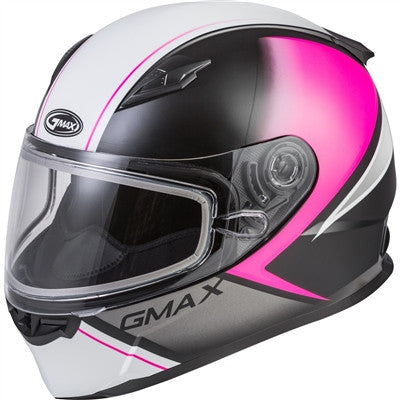GMAX FF-49S Full-Face Hail Snow Helmet - Matte Black/Pink/White