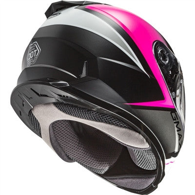 GMAX FF-49S Full-Face Hail Snow Helmet - Matte Black/Pink/White