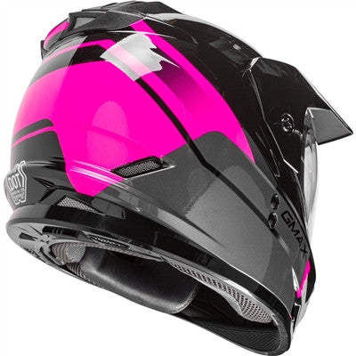 GMAX 2020 Womens GM-11 Dual-Sport Scud Helmet - Black/Pink/Grey