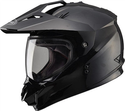 GMAX 2019 GM11D Dual Sport Graphics Solids Full Face Street Helmet - Black