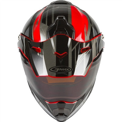 GMAX AT-21S Adventure Epic Snow Helmet - Red/Black/Silver