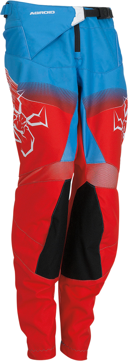 Moose Racing Youth Agroid Pant Red/White/Blue