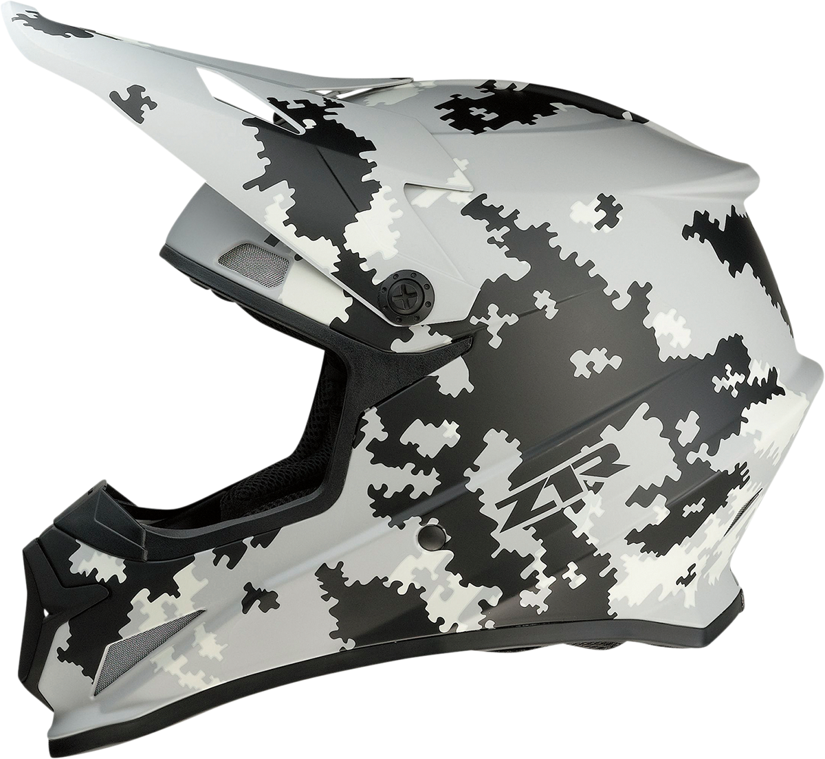 Z1R Rise Digi Camo Offroad Helmet Grey