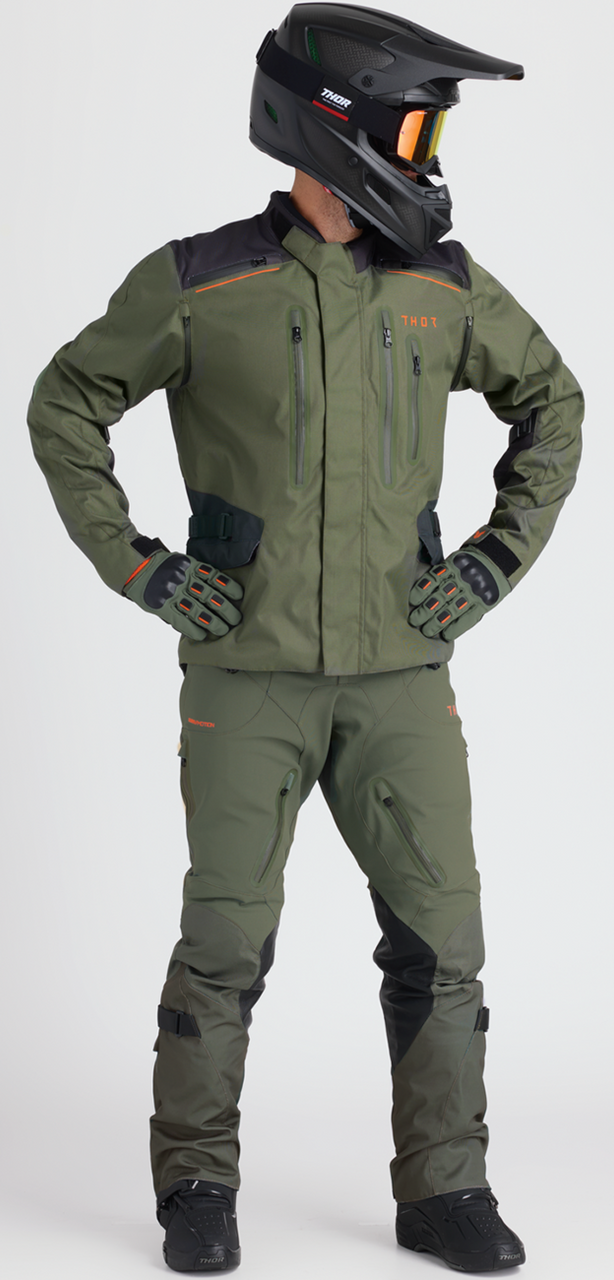 Thor Range Jacket Pant Combo Army/Orange Jacket Pant Combo