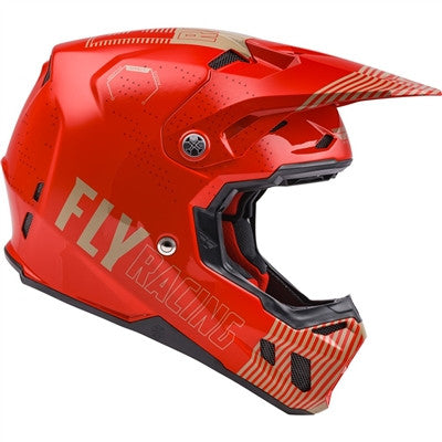 FLY Racing 2021 Youth Formula CC Primary Offroad Helmet - Red/Khaki - Youth Large