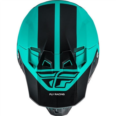 FLY Racing 2020 Origin Formula with AIS Helmet - Matte Black/Teal