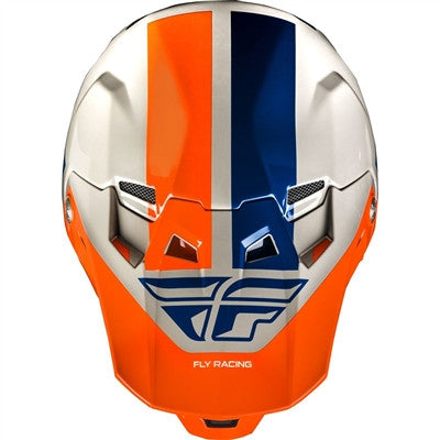 FLY Racing 2020 Youth Origin Formula with AIS Helmet - Grey/Orange/Blue