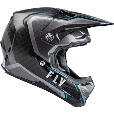 FLY Racing 2021 Formula Carbon Axon Offroad Helmet - Black/Grey/Blue