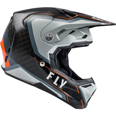 FLY Racing 2021 Formula Carbon Axon Offroad Helmet - Black/Grey/Orange