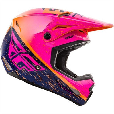 FLY Racing 2020 Youth Kinetic K120 Helmet - Orange/Pink/Black