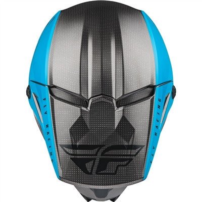 FLY Racing 2021 Kinetic Straight Edge Offroad Helmet - Blue/Grey/Black