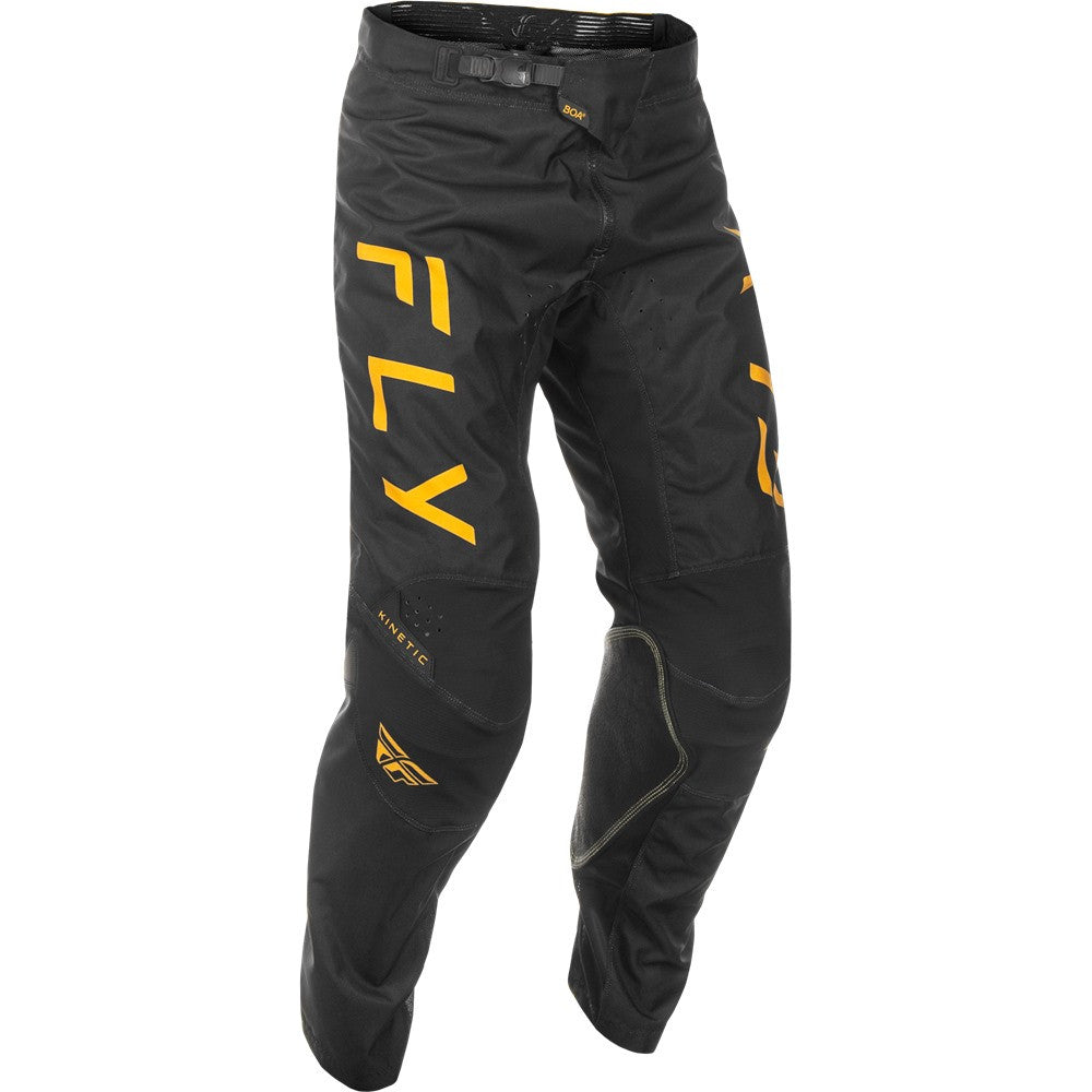 FLY Racing 2025 Kinetic Center Jersey Pant Combo Black/Gold