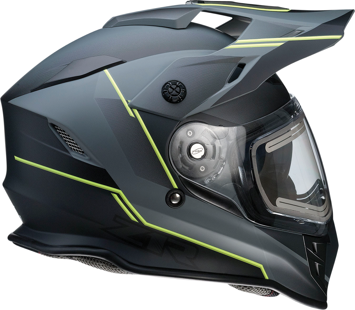 Z1R Range Bladestorm Snow Electric Helmet Gray/Black/Hi-Viz Yellow