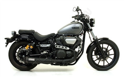 Arrow Rebel Dark Slipon Exhaust - Yamaha XVS950 Bolt