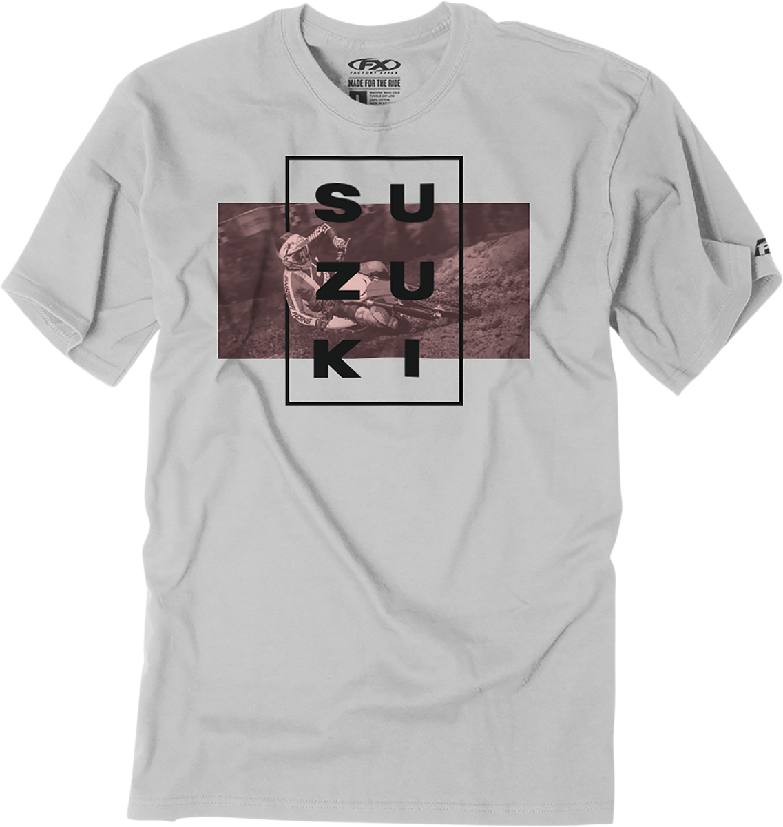 Factory Effex Suzuki Rider T-Shirt - Light Gray
