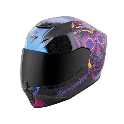 Scorpion 2018 Womens EXO-R420 Sugarskull Full Face Helmet Pink