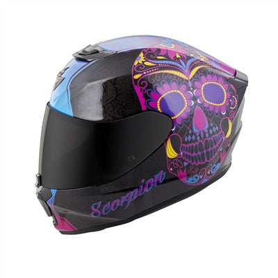 Scorpion 2018 Womens EXO-R420 Sugarskull Full Face Helmet - Pink