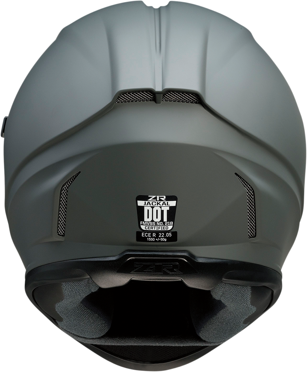 Z1R Jackal Smoke Full Face Helmet Primer Gray