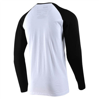 Troy Lee Designs Motor Oil L/S Raglan Tee - White/Black