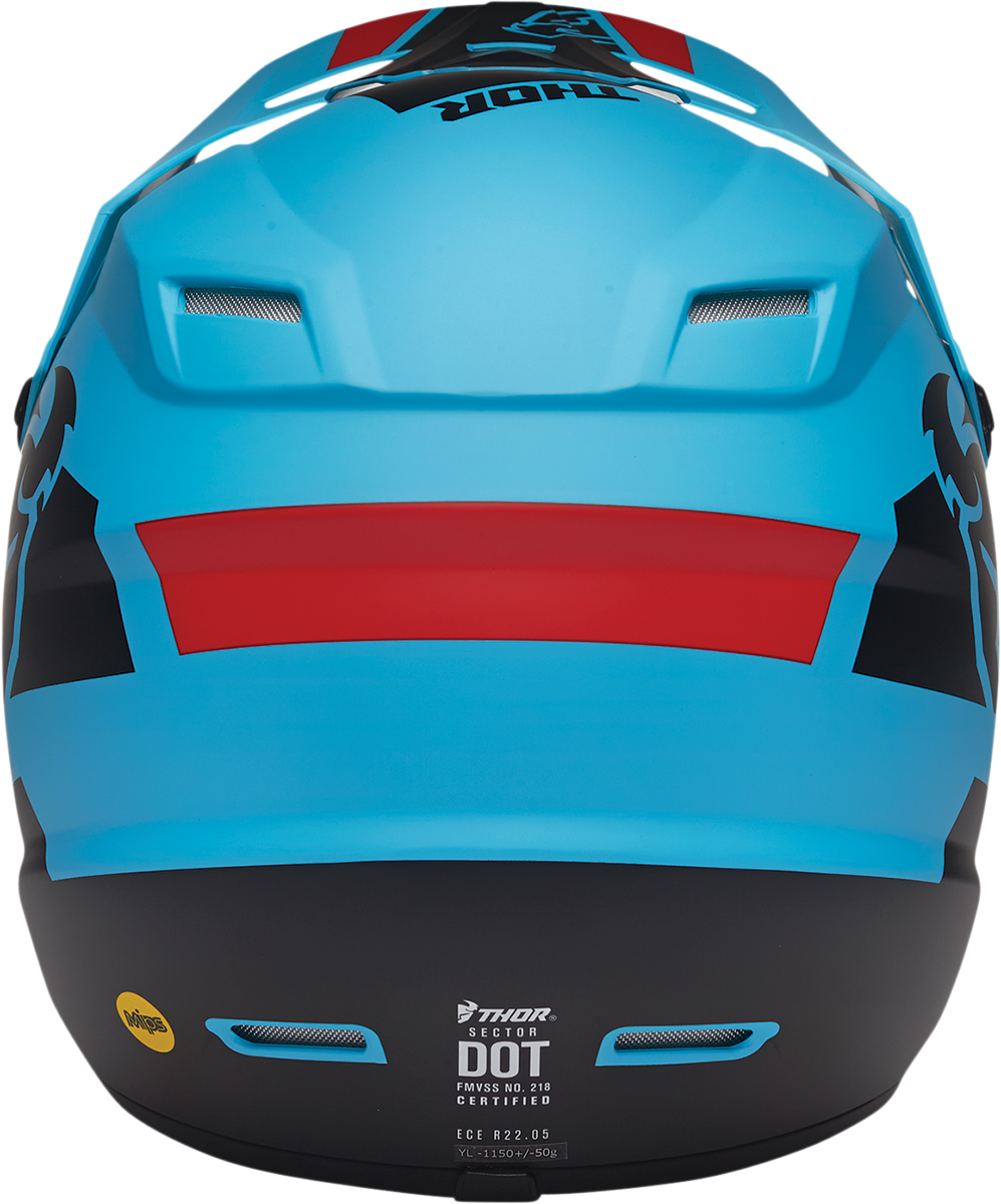 Thor 2023 Youth Sector Split MIPS Helmet - Blue/Black