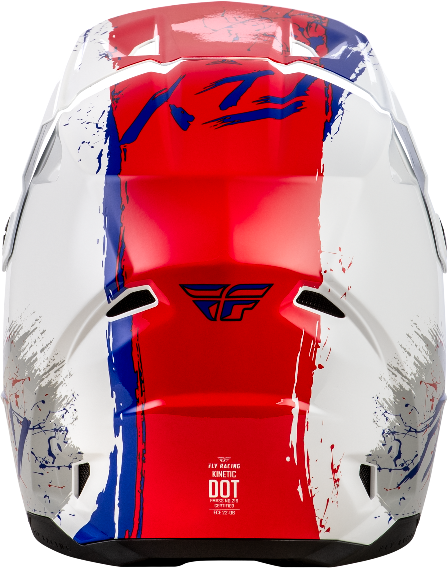 FLY Racing 2026 Youth Kinetic Drip Helmet Red/White/Blue
