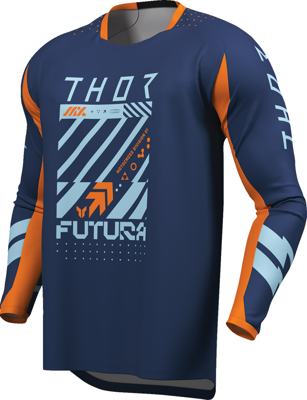 Thor 2026 Launchmode Futura Navy/Orange Jersey Pant Combo