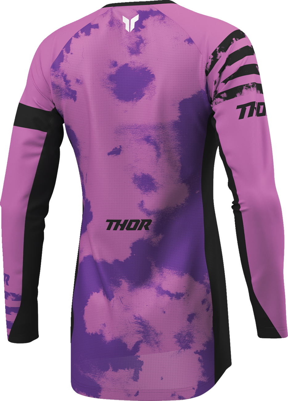 Thor 2026 Womens Launchmode Bleach Black/Orchid Jersey Pant Combo