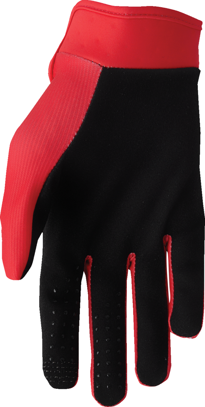 Thor 2026 Youth Launchmode Split Gloves Red