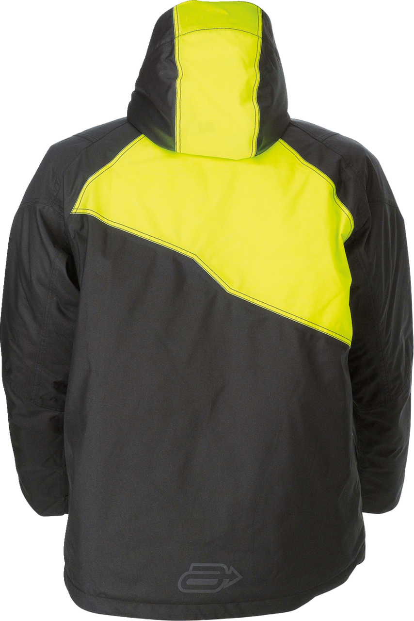 Arctiva Pivot 5 Insulated Hooded Snow Jacket - Black/Hi-Viz