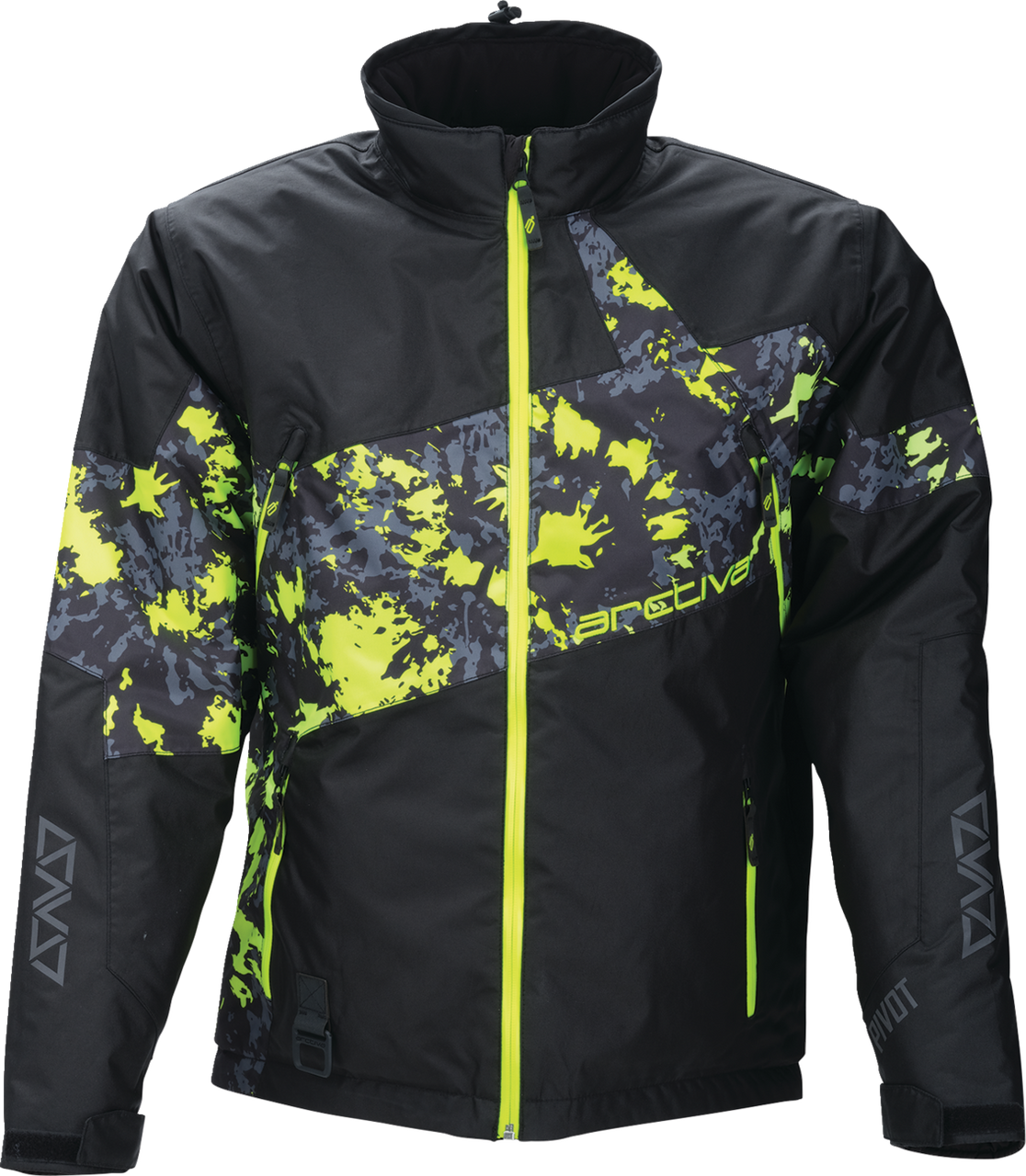 Arctiva Pivot 7 Snow Jacket Camo Black/Hi-Vis
