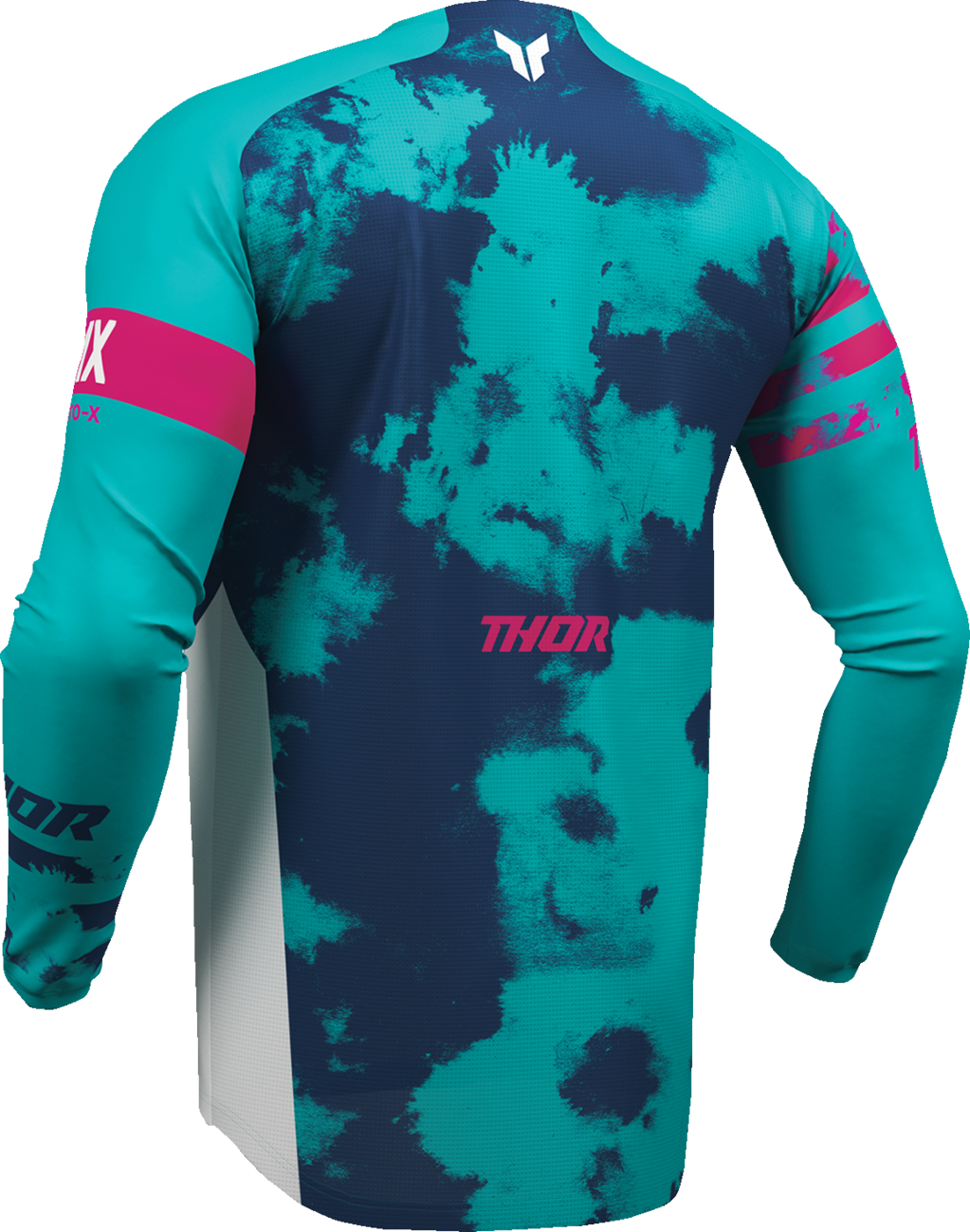 Thor 2026 Youth Launchmode Bleach White/Aqua Jersey Pant Combo