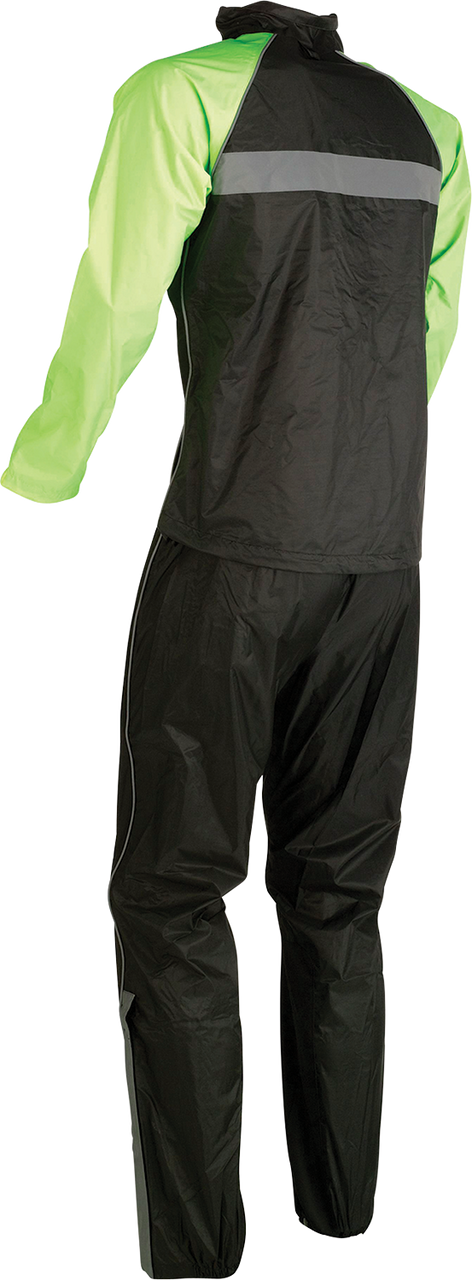 Z1R Womens 2-Piece Rainsuit Black/Hi-Vis