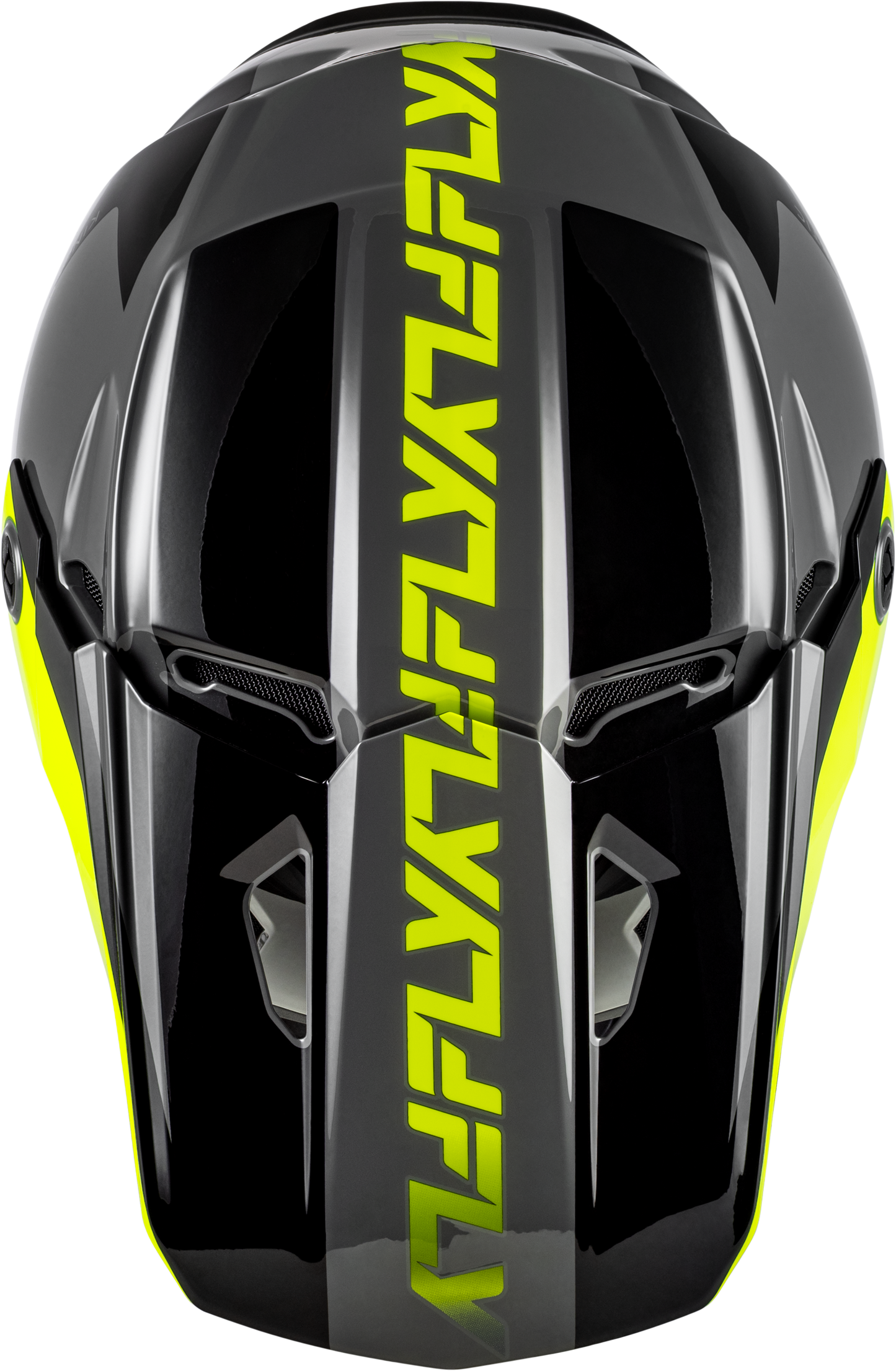 FLY Racing 2026 Kinetic Crest Helmet Grey/Black/Hi-Vis