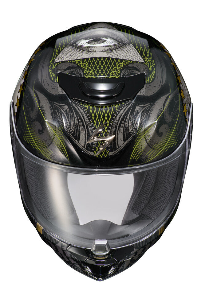 Scorpion EXO-R420 Full-Face Helmet - Illuminati 2 Black