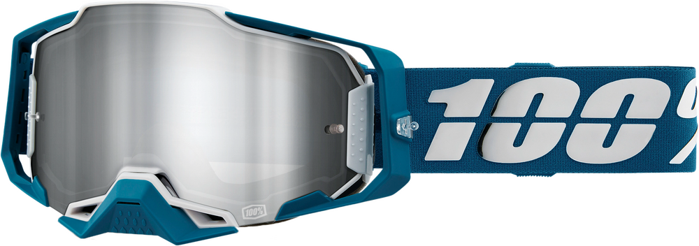 100% - 50005-00005 - ARMEGA GOGGLE ALBAR MIRROR SILVER FLASH LENS