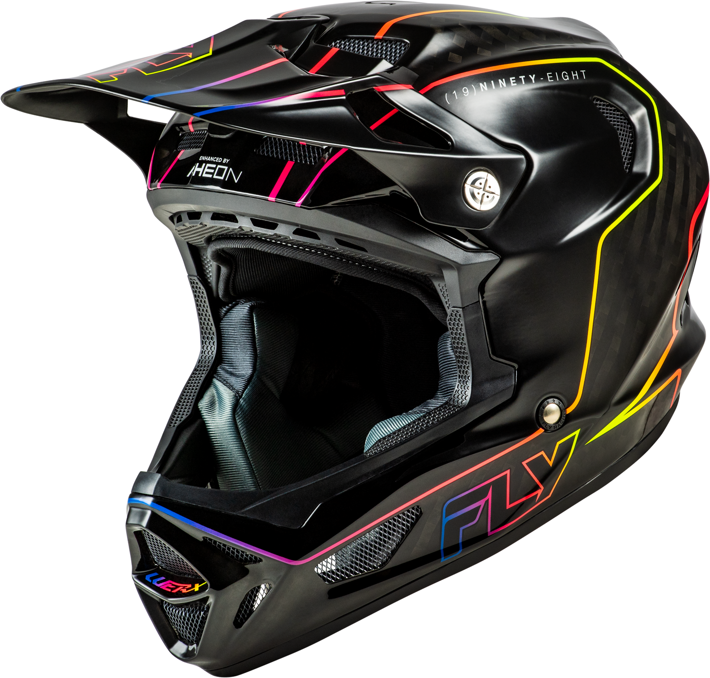 FLY Racing 2026 Werx-R Flow Carbon Helmet Black Carbon/Black/Multi