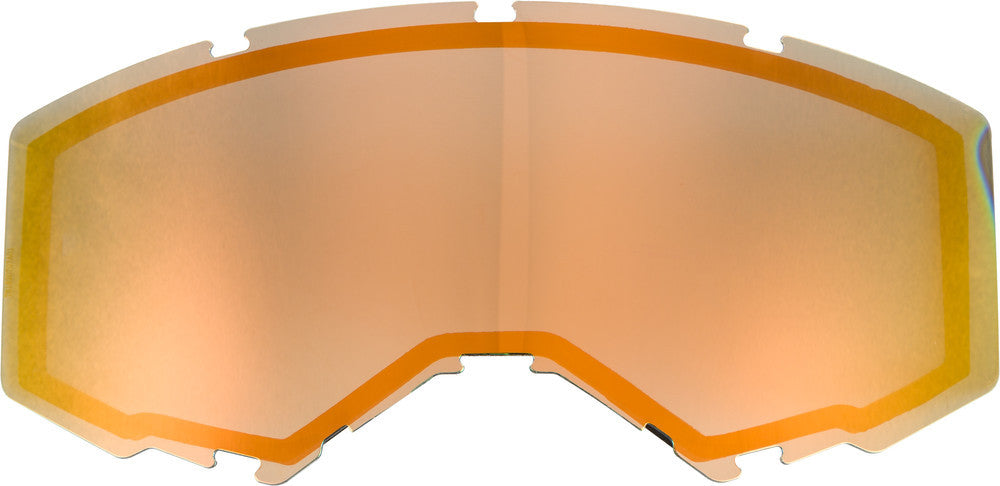 FLY RACING - FLB-015 - DUAL LENS W/O VENTS ADULT ORANGE MIRROR/SMOKE