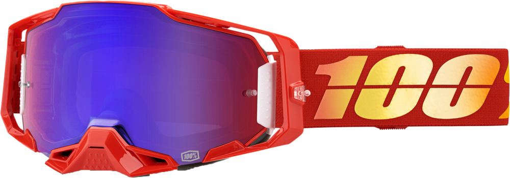 100% - 50005-00020 - ARMEGA GOGGLE NUKETOWN MIRROR RED/BLUE LENS