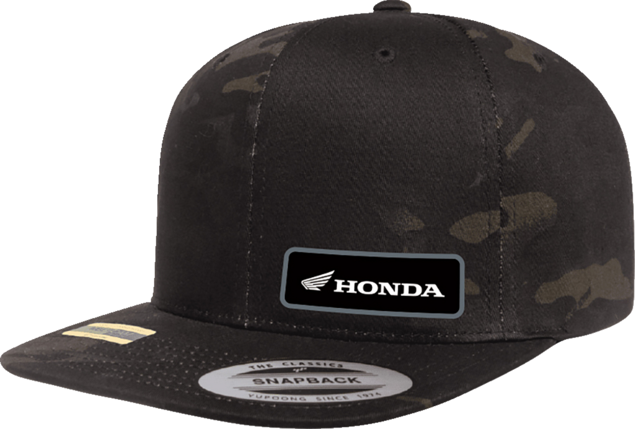 Factory Effex Honda Snapback Hat Camo Black