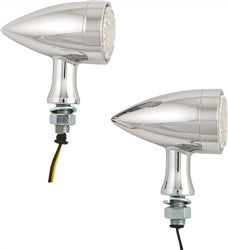 Harddrive Turn Signals Mini Led Chrome Bullet Marker Light
