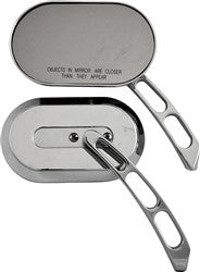 Harddrive Alloy Oval Mirror