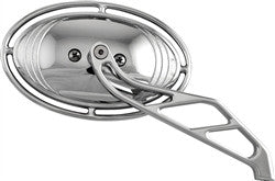 Harddrive Alloy Oval Mirror