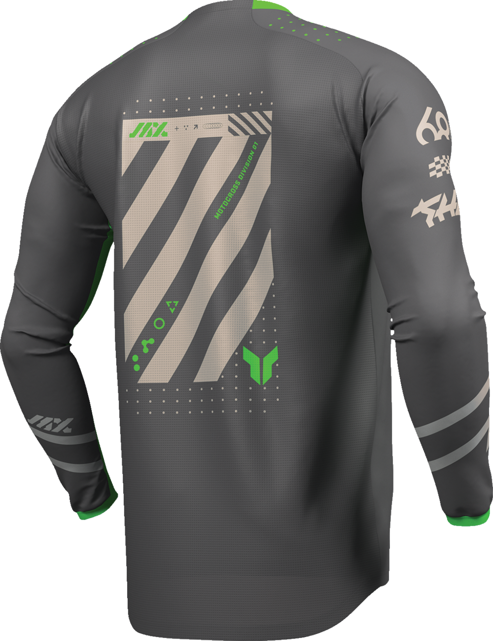Thor 2026 Launchmode Futura Charcoal/Green Jersey Pant Combo