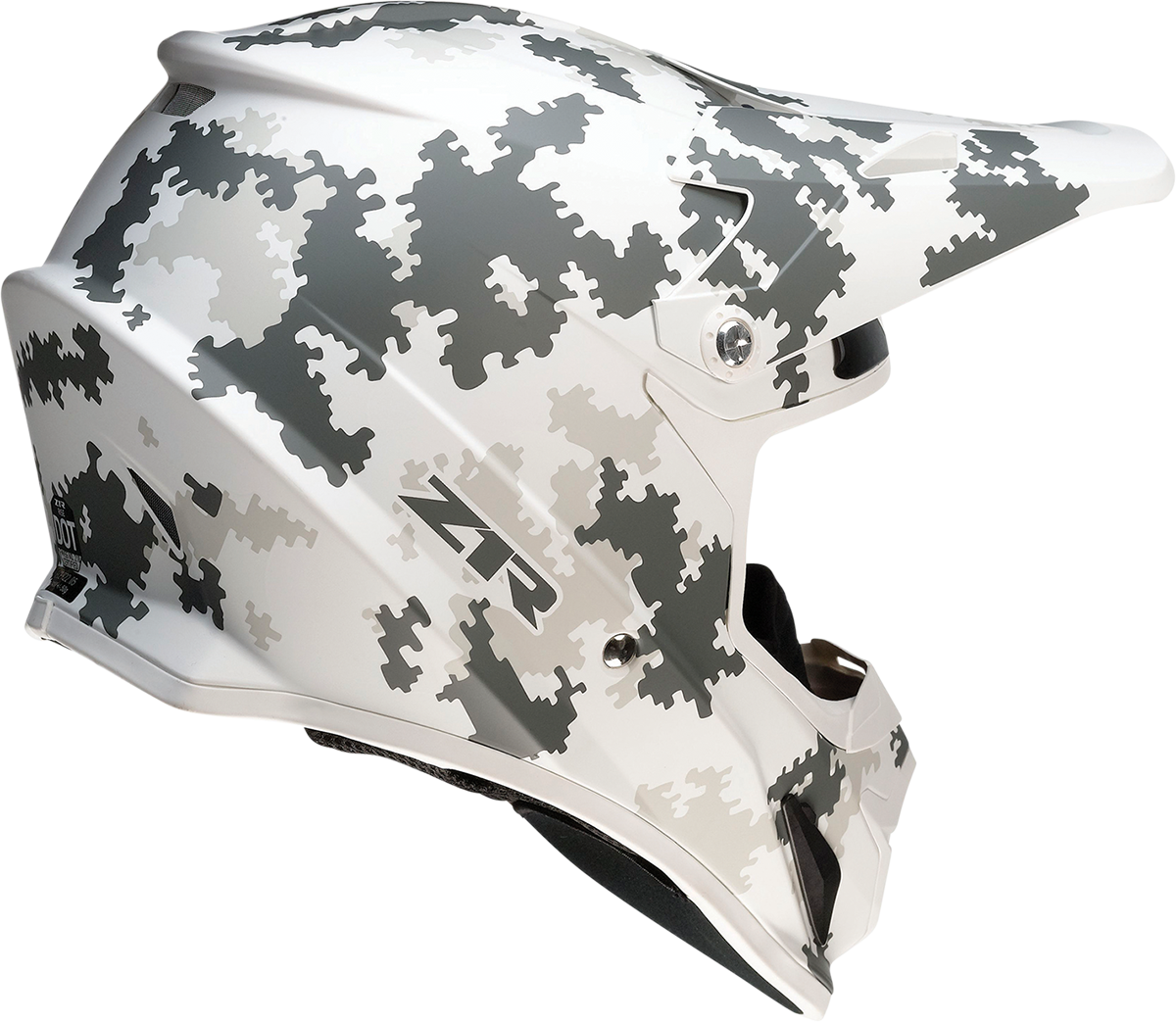 Z1R Rise Snow Camo Helmet White/Gray