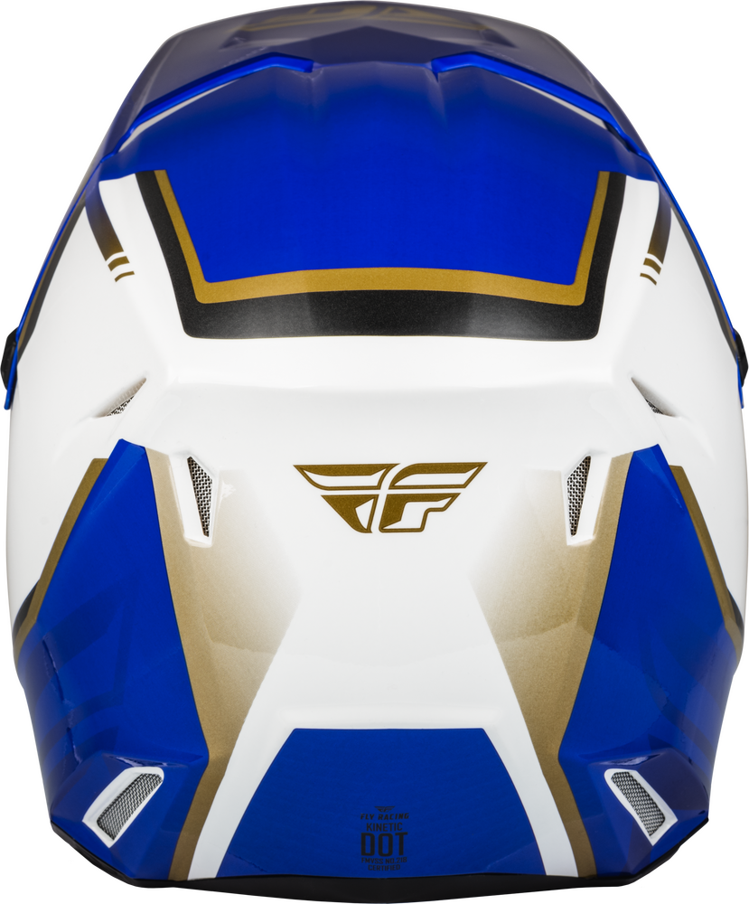 FLY Racing 2023 Kinetic Vision Offroad Helmet White/Blue