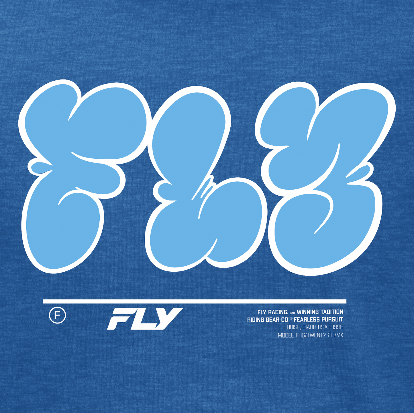 FLY Racing Youth Graffiti Tee Blue
