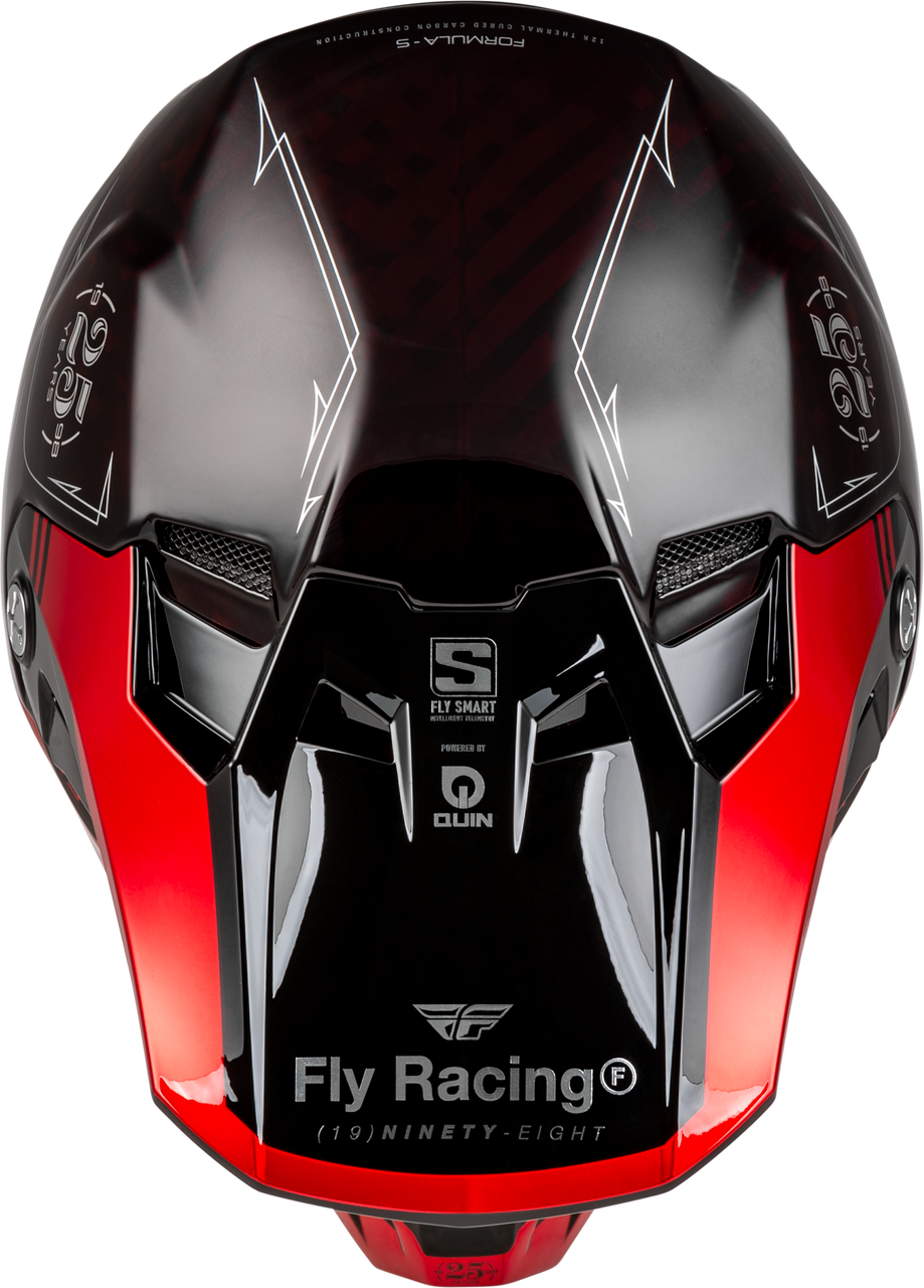 FLY Racing 2025 Youth Formula S Carbon Legac Helmet Red Carbon/Black Youth Large