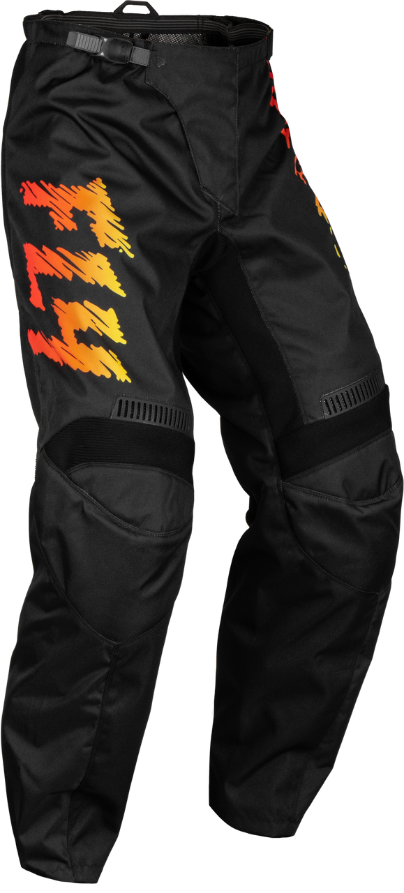 FLY Racing 2024 Youth F-16 Jersey Pant Combo Black/Yellow/Orange